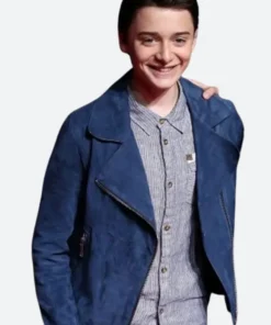 Noah Schnapp Stranger Things Premiere Blue Jacket