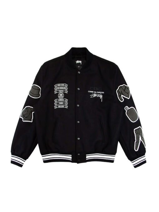 Stussy CDG 40th Anniversary Varsity Jacket