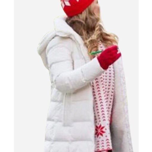 Tammin Sursok Trivia at St. Nick’s White Puffer Coat - Image 2