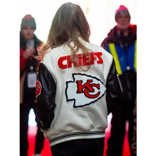 Taylor Swift NFL Kansas City Chiefs Letterman Jacket - Image 2