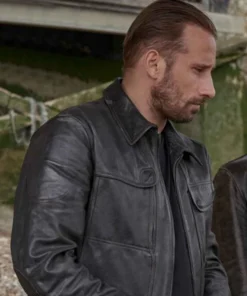 The Old Guard Booker Black Leather Jacket