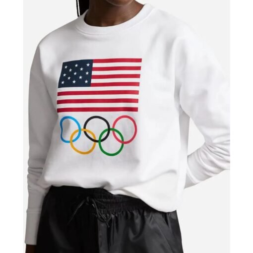 Team USA Olympic White Sweatshirt - Image 2