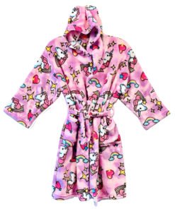 Pink Unicorns Bath Robe