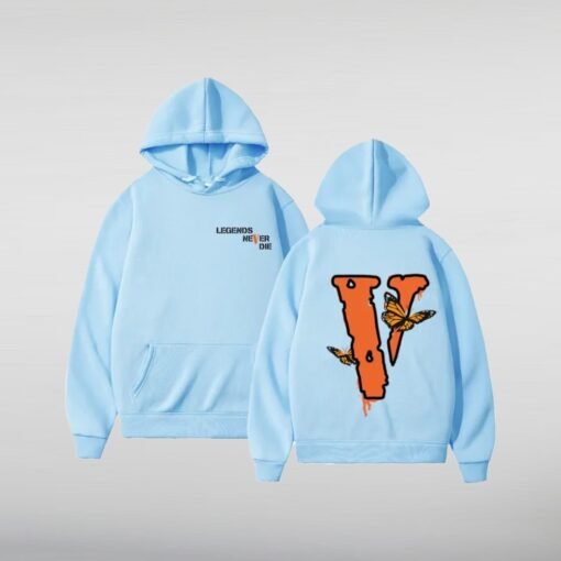 Vlone Butterfly Juice Wrld Hoodie - Image 2