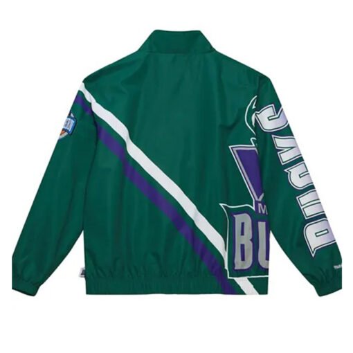 W.Clark NBA Team Milwaukee Bucks Jacket - Image 2