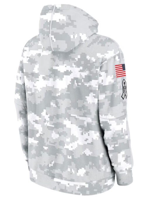 Washington Commanders Salute To Service Camo 2024 Hoodie - Image 2