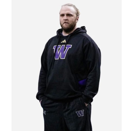 Washington Huskies Black Pullover Hoodie - Image 2