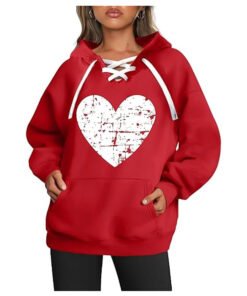 Valentine Day Red Heart Hoodie