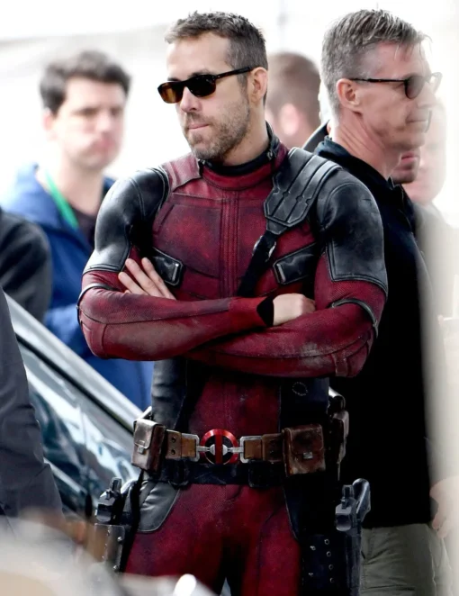 Deadpool Ryan Reynolds Leather Jacket - Image 2