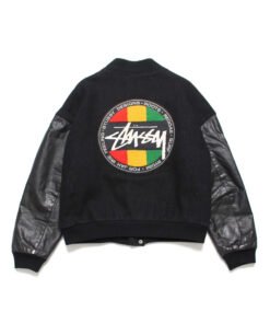 Stussy Vintage Homeboy Black Varsity Jacket