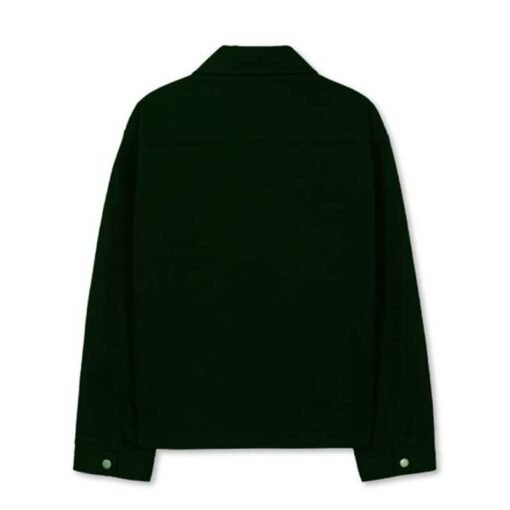 Cotton Trucker Green Jacket - Image 2
