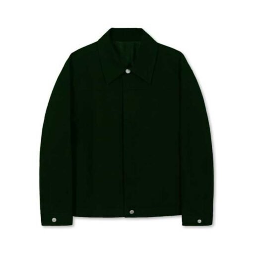 Cotton Trucker Green Jacket
