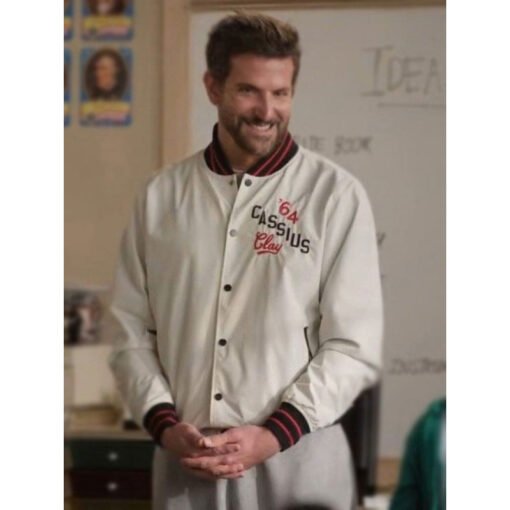 Abbott Elementary Bradley Cooper Bomber Jacket - Image 4