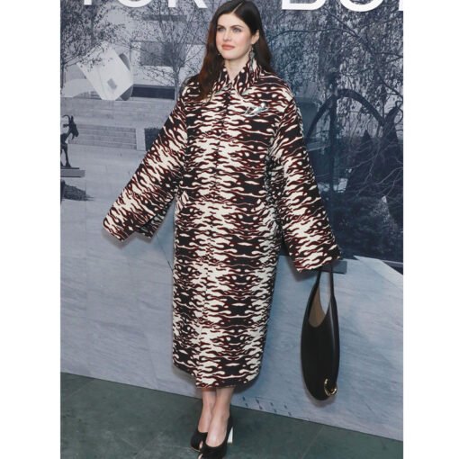 Alexandra Daddario Tory Burch NYFW Coat - Image 2