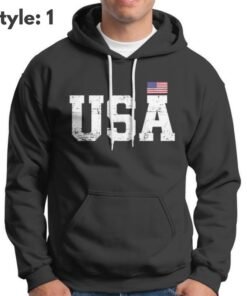 USA Flag Hoodie – American Independence Day Patriotic Sweatshirt