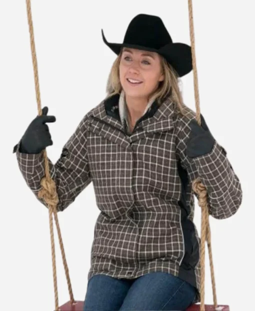 Amy Fleming Heartland Plaid Jacket - Image 2