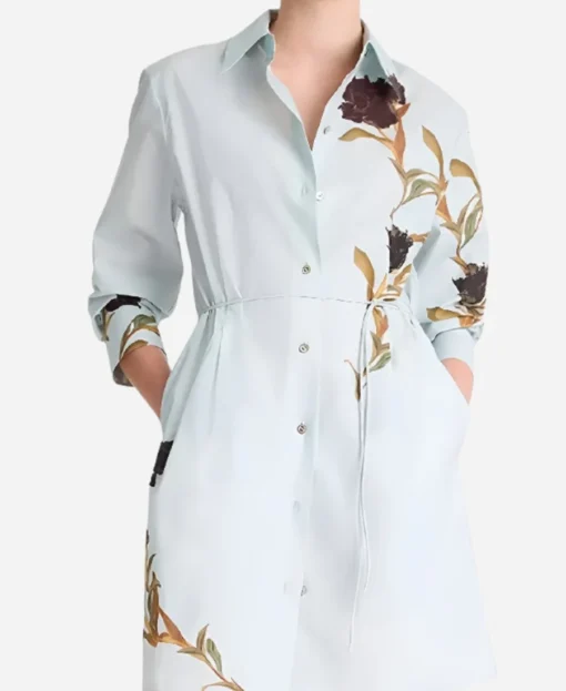Beyond The Gates Tamara Tunie Floral Print Shirt Dress - Image 2