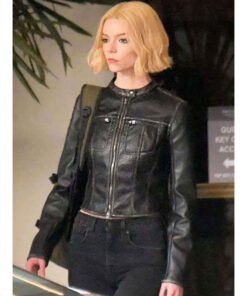 Anya Taylor-Joy Lucky Black Leather Jacket
