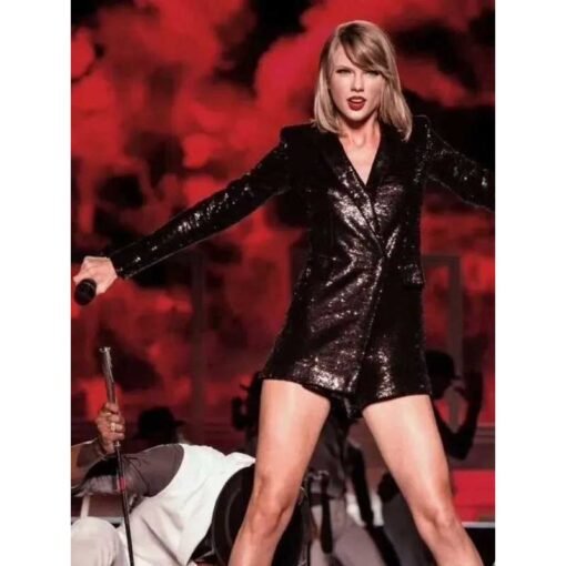 Bad Blood Taylor Swift Black Sequin Jacket - Image 2