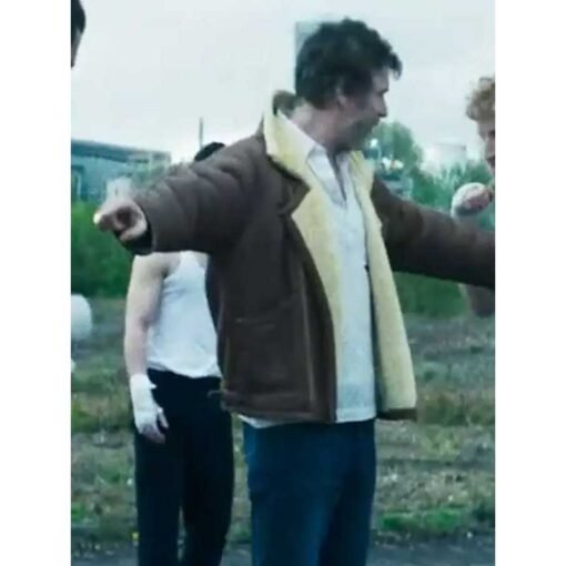 Barry Ward Salvable Brown Shearling Jacket