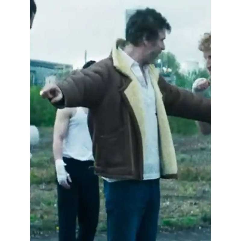 Barry Ward Salvable Brown Shearling Jacket
