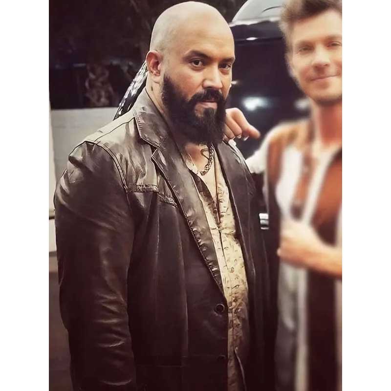 Reno Reyes Black Leather Blazer