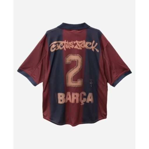 CJ x Nike x FC Barcelona Retro 2000/01 Home Skeleton Jersey - Image 2