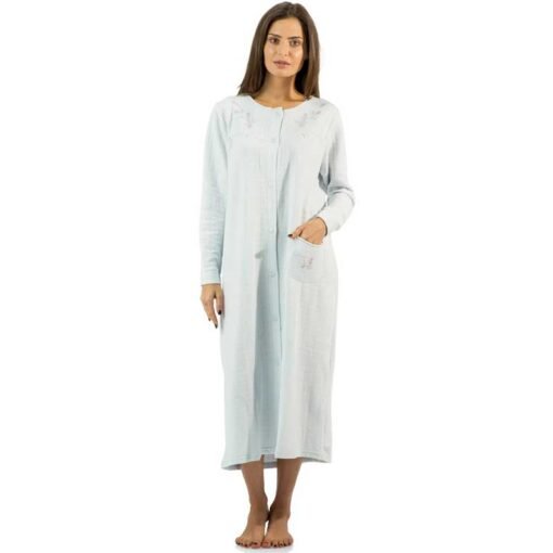 Casual Nights Long Quilted Robe House Dress