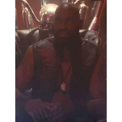 Chidi Ajufo A Working Man 2025 Black Leather Vest - Image 3