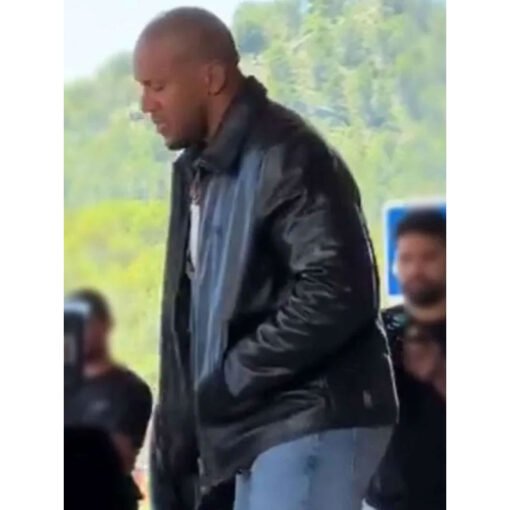 Ciryl Gane K.O. Black Leather Jacket - Image 3