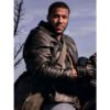 Ciryl Gane K.O. Black Leather Jacket