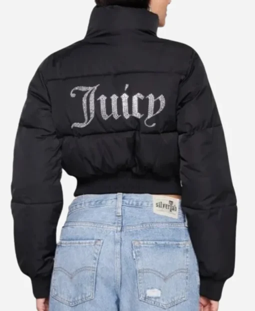 Juicy Couture Black Puffer Jacket - Image 2