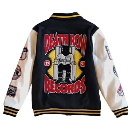 Death Row Records Patched Varsity Jacket - Image 3