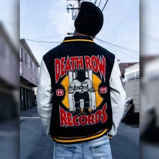 Death Row Records Patched Varsity Jacket - Image 5