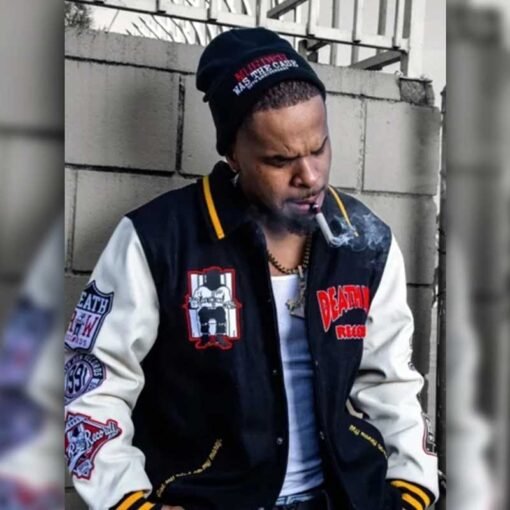 Death Row Records Patched Varsity Jacket - Image 2