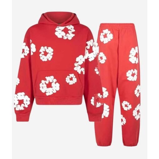 Denim Tears Red Tracksuit - Image 3