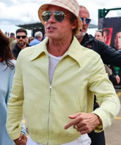 Brad Pitt F1 2025 Yellow Jacket