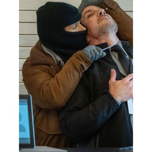 FBI Maggie Bell Brown Shearling Jacket - Image 2