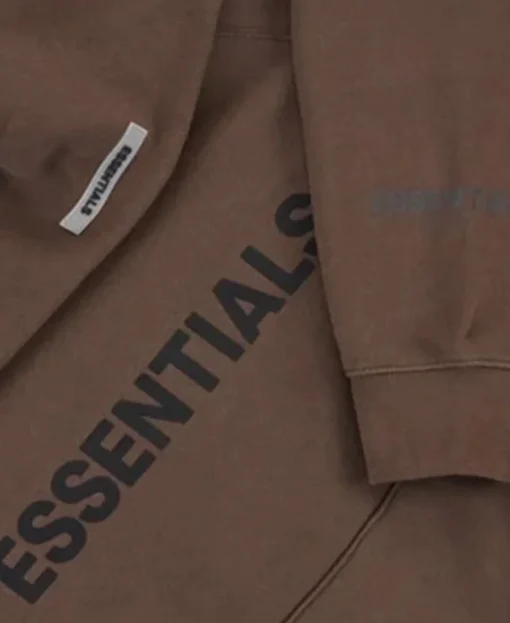 Fear Of God Essentials Brown Pullover Hoodie - Image 2