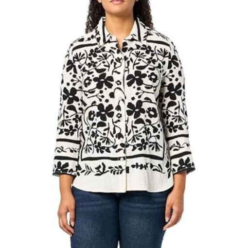 Gizelle Bryant Floral Print Shirt