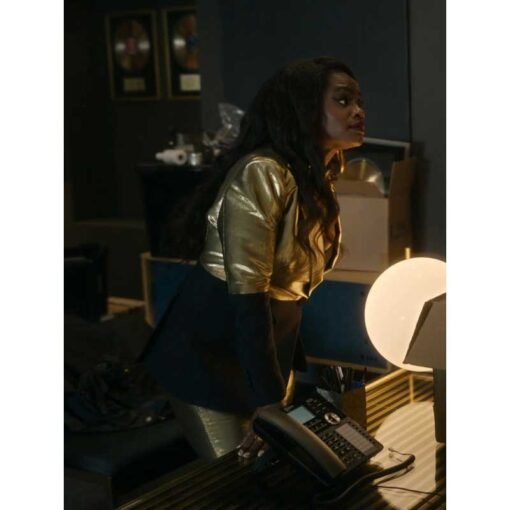 Harlem TV Series Angie Gold And Black Blazer - Image 2