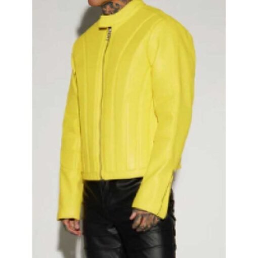House of Villains S02 Safaree Yellow Panelled Jacket - Image 2