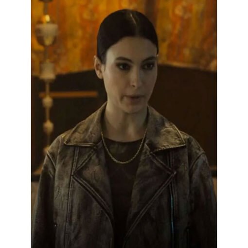 Irina Artenii Biker Leather Jacket