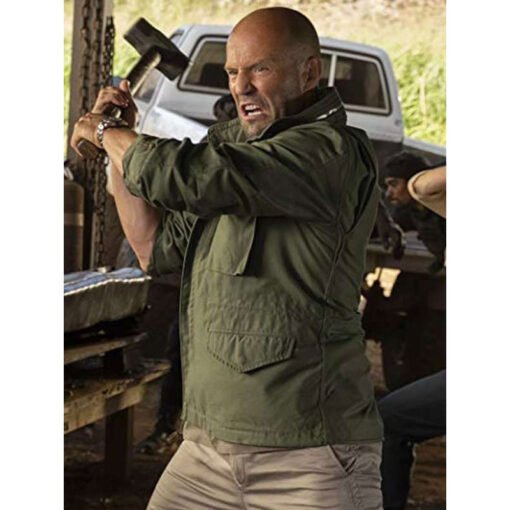 Jason Statham Green Cotton Jacket - Image 2