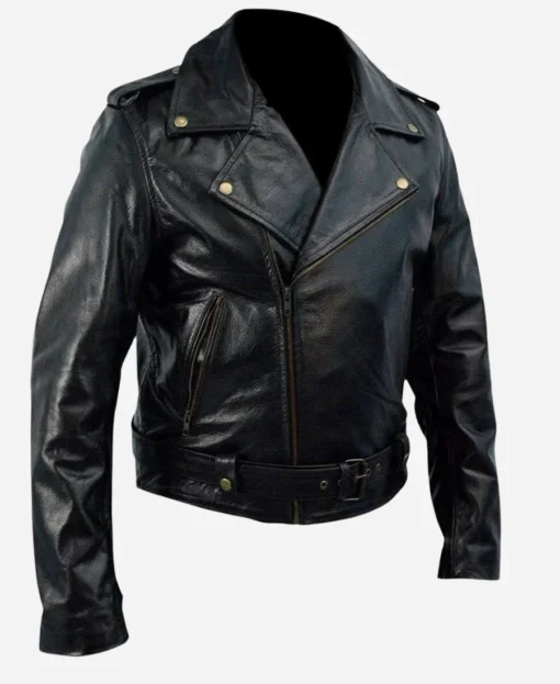 Johnny Depp Cry Baby Black Leather Jacket - Image 3