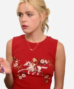 Kiernan Shipka Sweethearts Red Cowgirl Shirt