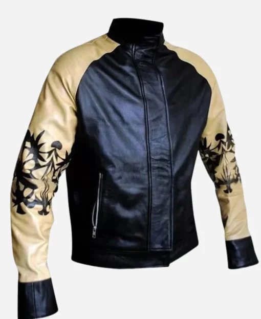 Kung Fury Cobra Bomber Leather Jacket - Image 4