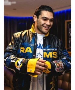 LA Rams Puka Nacua Leather Jacket