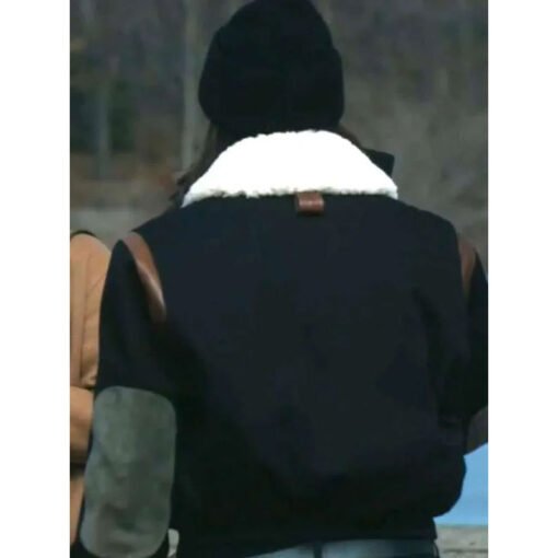 Maggie Bell FBI Shearling Bomber Jacket - Image 3