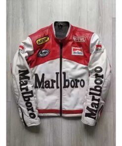 Marlboro Vintage Leather Biker Jacket